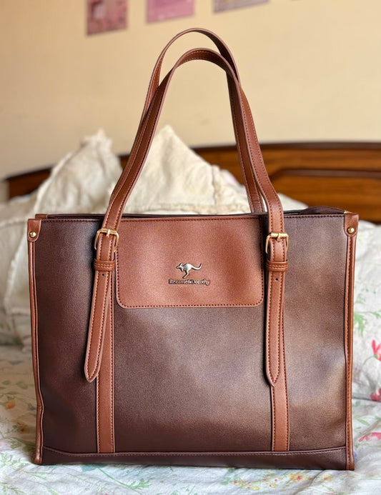 Kangaroo Executive Tote - Chestnut Brown