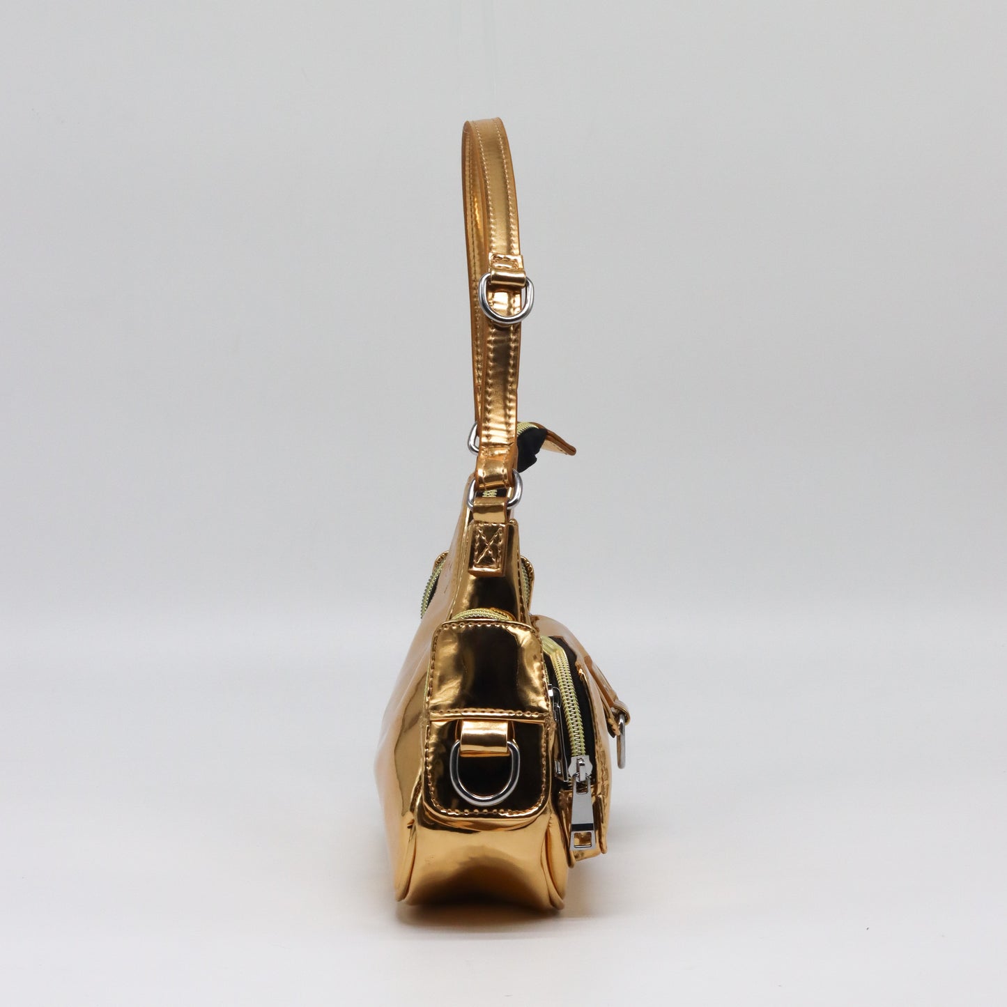Glossy shoulder bag - Golden