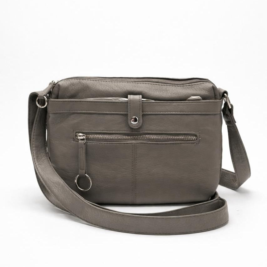 Button Satchel Bag