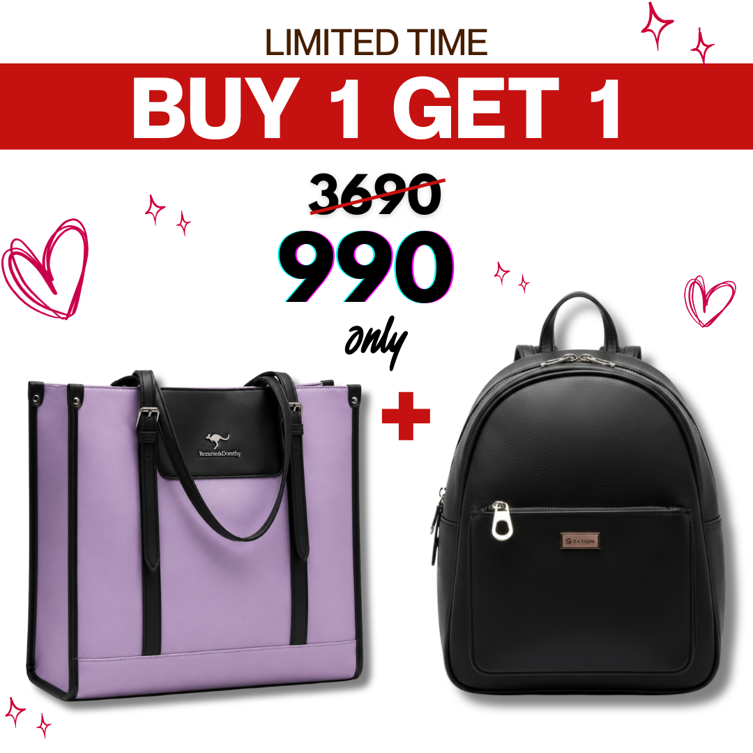 Kangaroo Bag Purple + Backpack