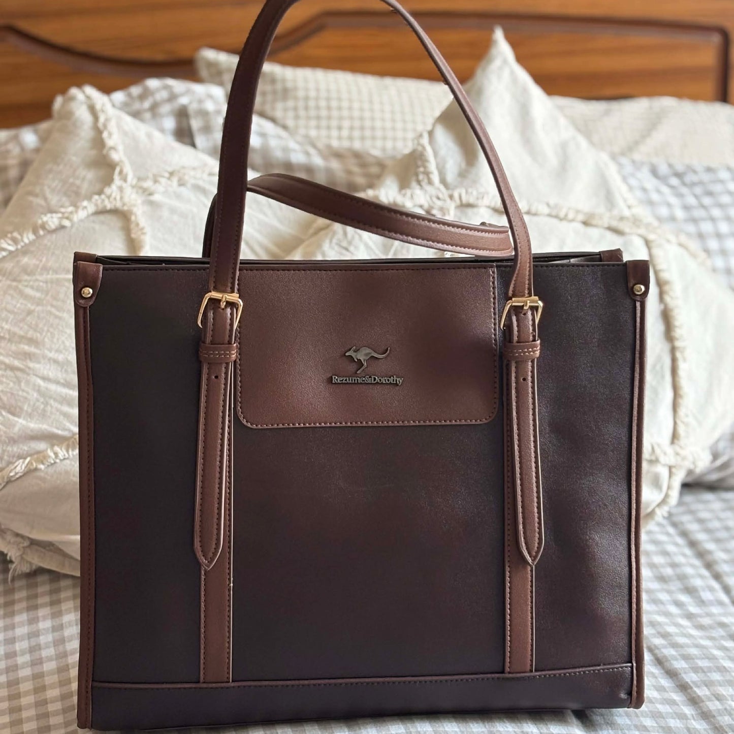 Kangaroo Executive Tote - Chestnut Brown