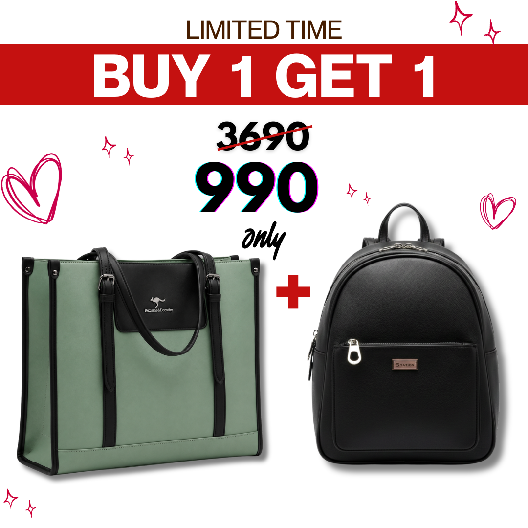 Kangaroo Bag Green + Backpack