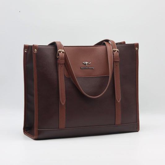Kangaroo Executive Tote - Chestnut Brown