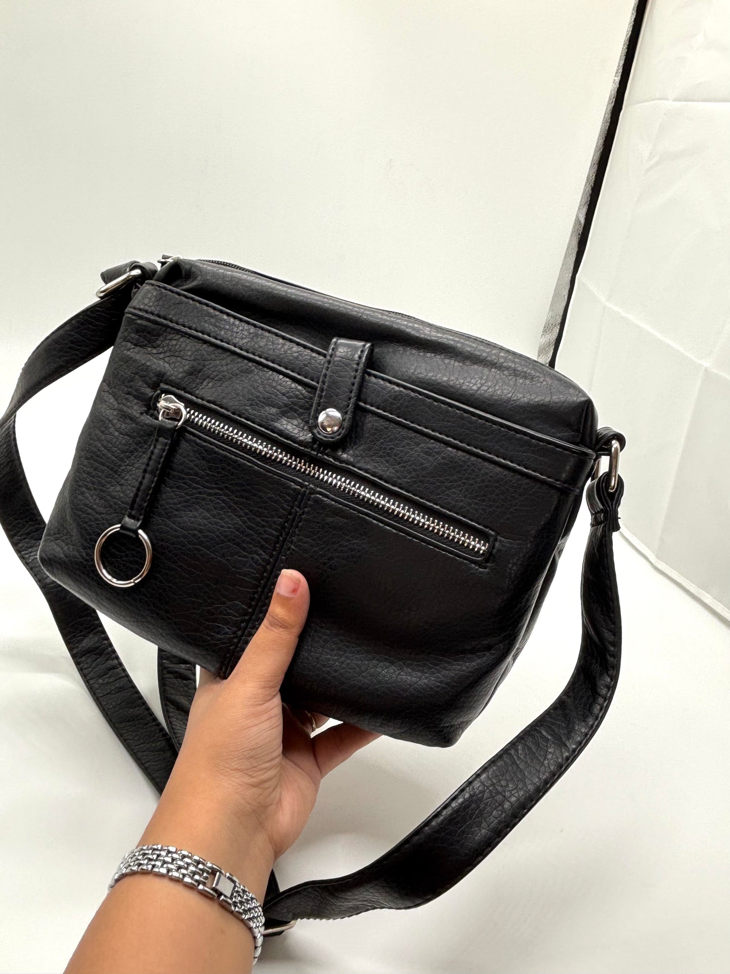 Button Satchel Bag