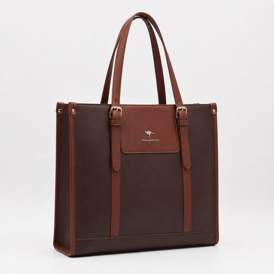 Kangaroo Executive Tote - Chestnut Brown