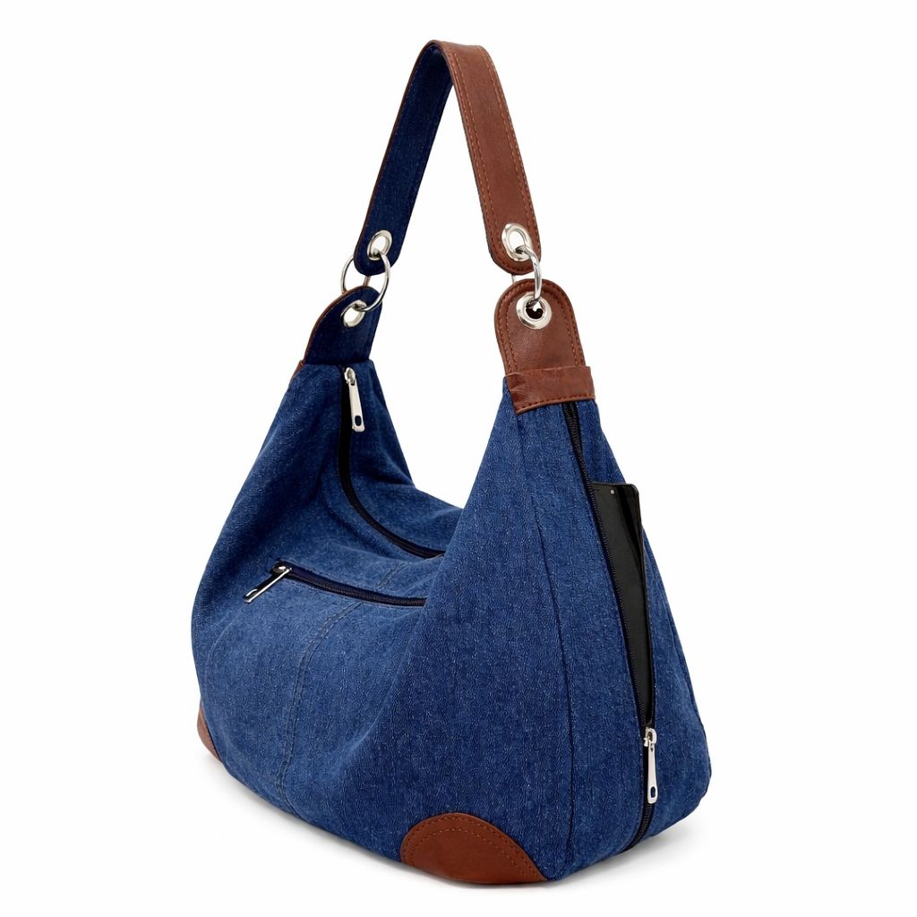 Denim handbag